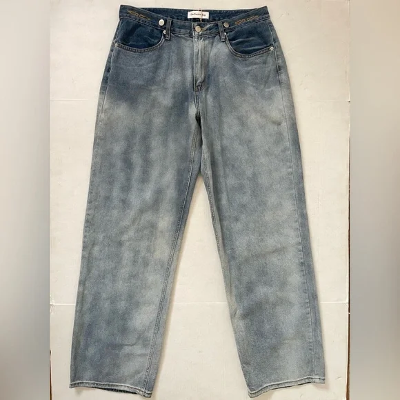 The Frankie Shop Blue Wide Leg Jeans - Picture 10 of 14